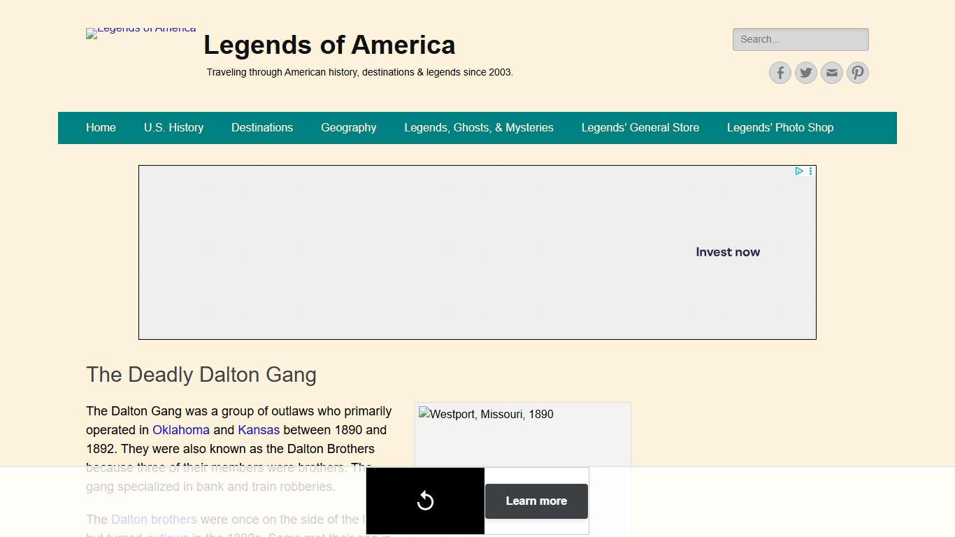 The Deadly Dalton Gang  – Legends of America